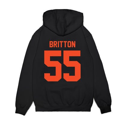 Virginia - NCAA Football : Anthony Britton - Vintage Helmet Premium Hooded Sweatshirt-1