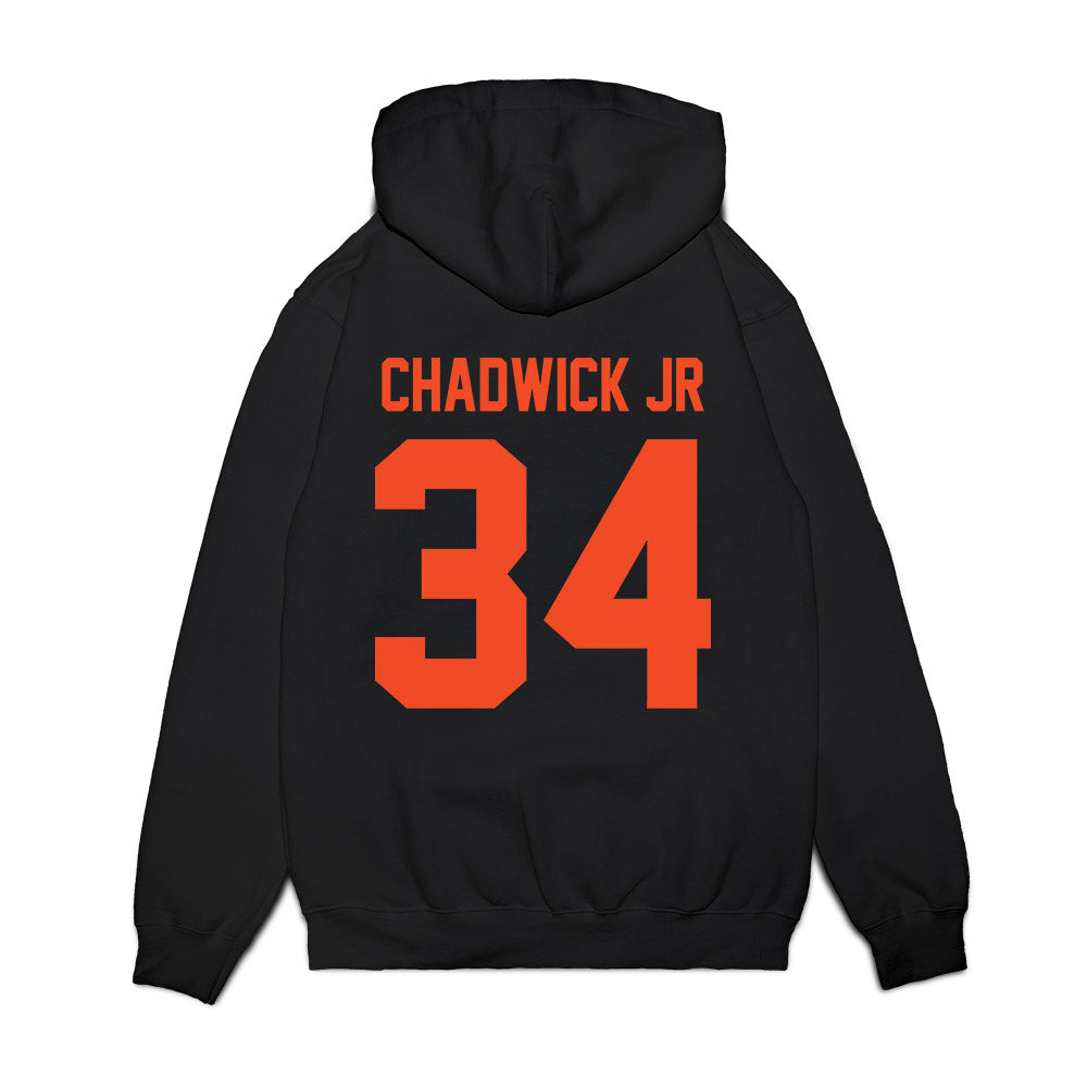 Virginia - NCAA Football : Kevin Chadwick Jr - Vintage Helmet Premium Hooded Sweatshirt-1