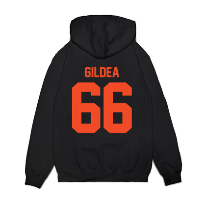 Virginia - NCAA Football : Michael Gildea - Vintage Helmet Premium Hooded Sweatshirt-1