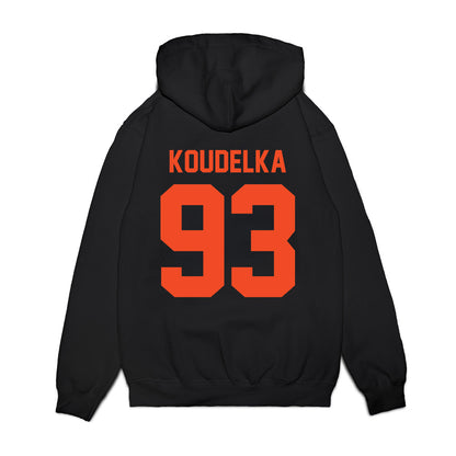 Virginia - NCAA Football : Billy Koudelka - Vintage Helmet Premium Hooded Sweatshirt-1