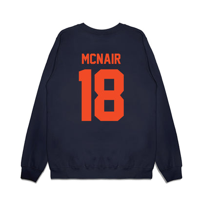 Virginia - NCAA Football : Jalen McNair - Vintage Helmet Premium Crewneck Sweatshirt-1