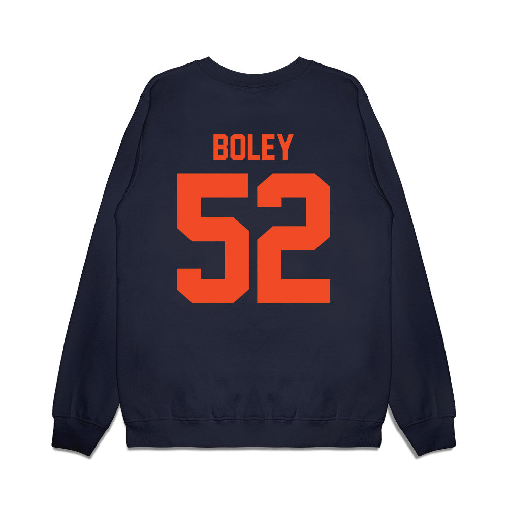 Virginia - NCAA Football : Mckale Boley - Vintage Helmet Premium Crewneck Sweatshirt-1