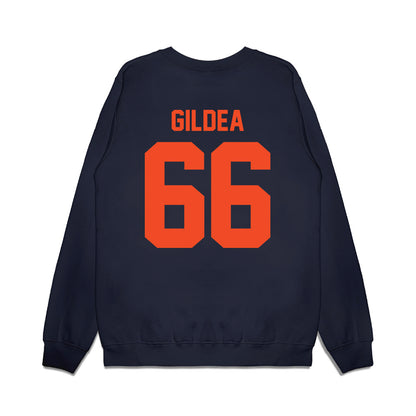 Virginia - NCAA Football : Michael Gildea - Vintage Helmet Premium Crewneck Sweatshirt-1