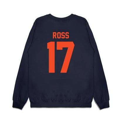 Virginia - NCAA Football : Justin Ross - Vintage Helmet Premium Crewneck Sweatshirt-1