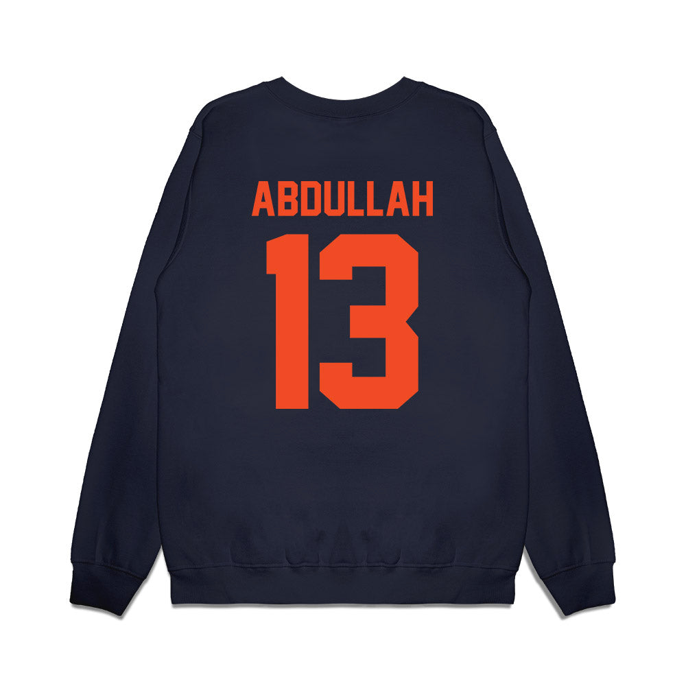 Virginia - NCAA Football : Josiah Abdullah - Vintage Helmet Premium Crewneck Sweatshirt-1