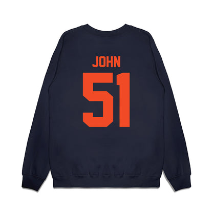 Virginia - NCAA Football : Sichan John - Vintage Helmet Premium Crewneck Sweatshirt-1