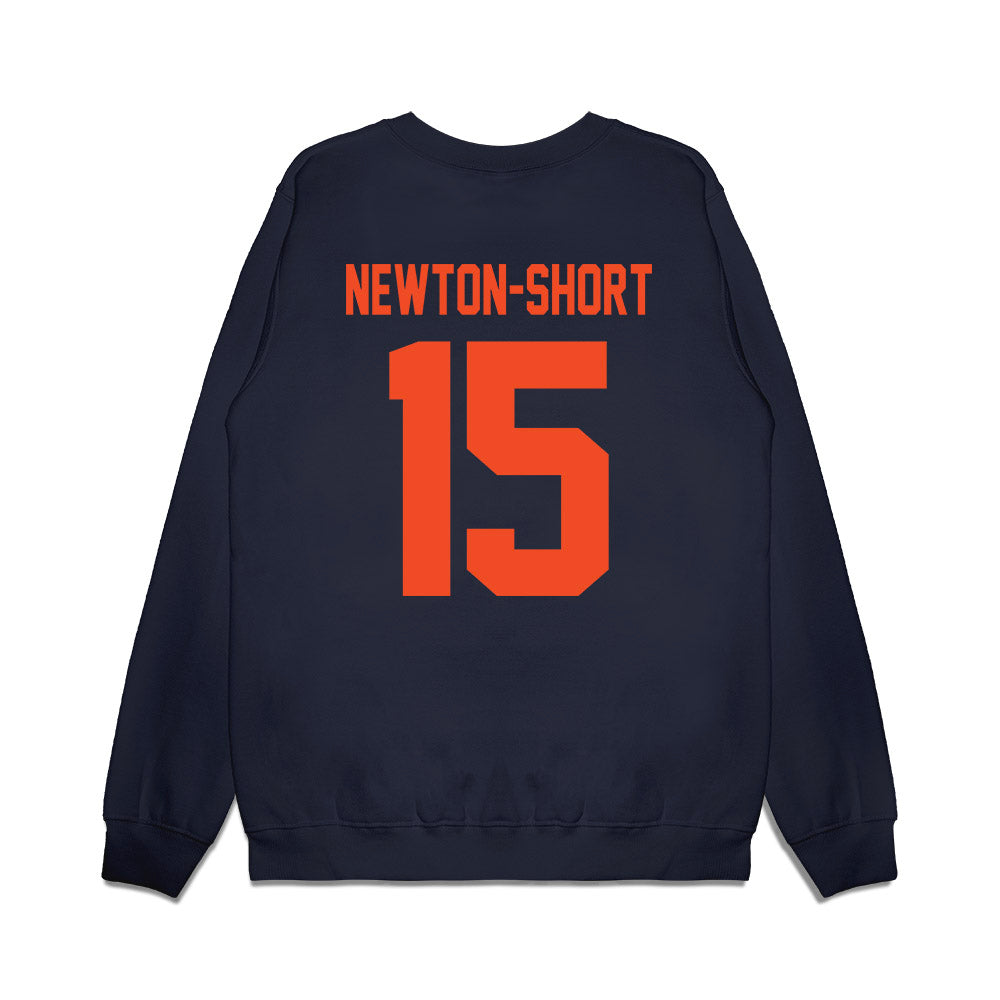 Virginia - NCAA Football : Dillon newton-short - Vintage Helmet Premium Crewneck Sweatshirt-1