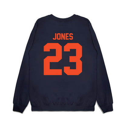 Virginia - NCAA Football : Jaylen Jones - Vintage Helmet Premium Crewneck Sweatshirt-1
