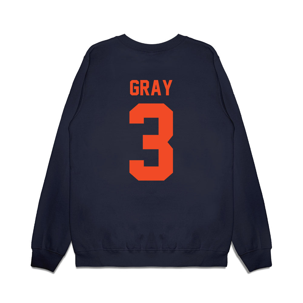 Virginia - NCAA Football : Kevon Gray - Vintage Helmet Premium Crewneck Sweatshirt-1
