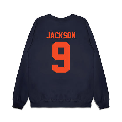 Virginia - NCAA Football : Jermarian Jackson - Vintage Helmet Premium Crewneck Sweatshirt-1