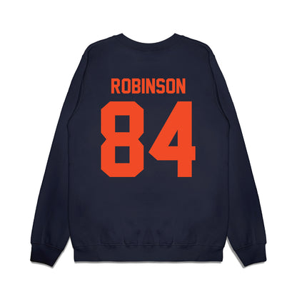 Virginia - NCAA Football : Isaiah Robinson - Vintage Helmet Premium Crewneck Sweatshirt-1