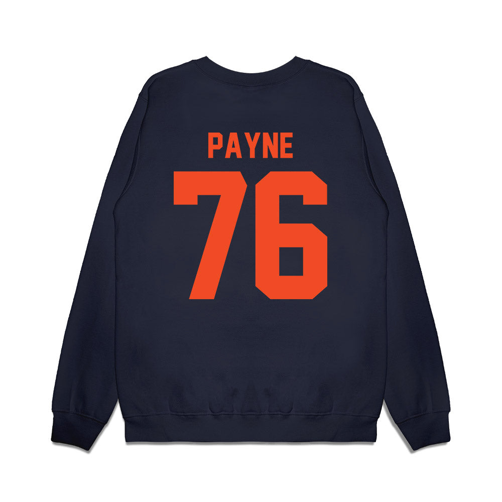 Virginia - NCAA Football : Alex Payne - Vintage Helmet Premium Crewneck Sweatshirt-1