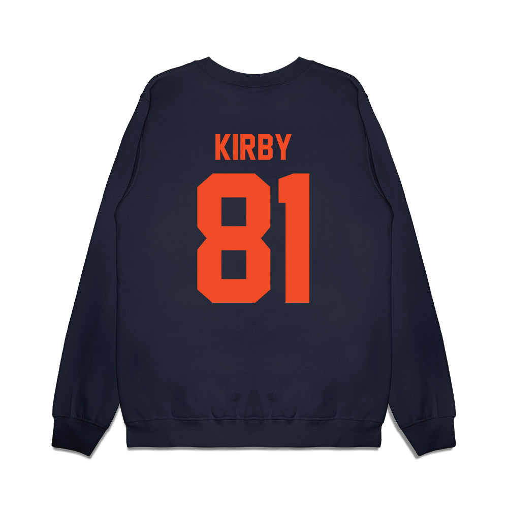 Virginia - NCAA Football : TeKai Kirby - Vintage Helmet Premium Crewneck Sweatshirt-1