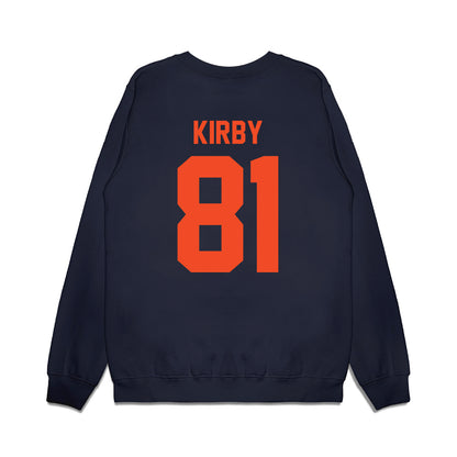 Virginia - NCAA Football : TeKai Kirby - Vintage Helmet Premium Crewneck Sweatshirt-1