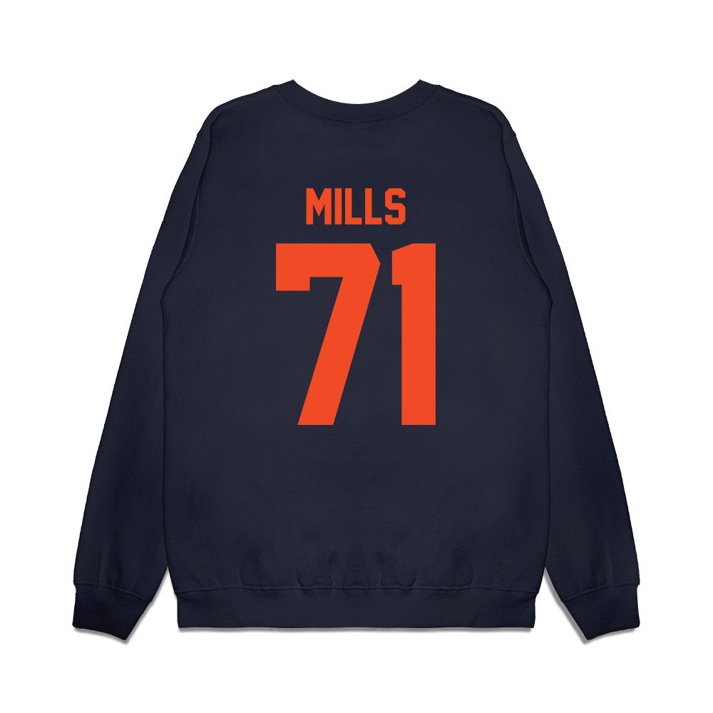 Virginia - NCAA Football : Monroe Mills - Vintage Helmet Premium Crewneck Sweatshirt-1