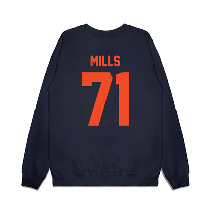 Virginia - NCAA Football : Monroe Mills - Vintage Helmet Premium Crewneck Sweatshirt-1