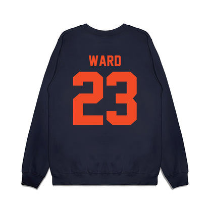 Virginia - NCAA Football : Triston Ward - Vintage Helmet Premium Crewneck Sweatshirt-1