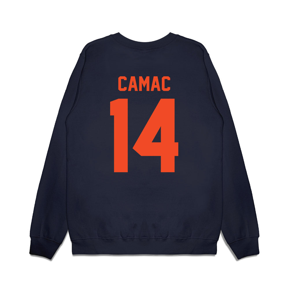 Virginia - NCAA Football : Fisher Camac - Vintage Helmet Premium Crewneck Sweatshirt-1