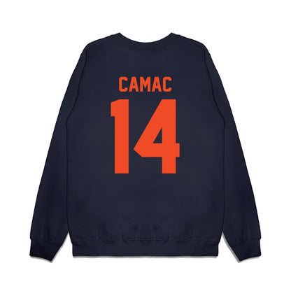 Virginia - NCAA Football : Fisher Camac - Vintage Helmet Premium Crewneck Sweatshirt-1