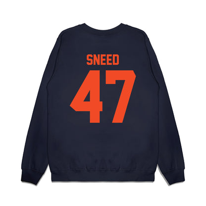 Virginia - NCAA Football : Gabe Sneed - Vintage Helmet Premium Crewneck Sweatshirt-1