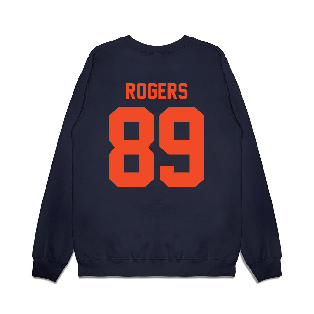 Virginia - NCAA Football : John Rogers - Vintage Helmet Premium Crewneck Sweatshirt-1