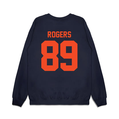 Virginia - NCAA Football : John Rogers - Vintage Helmet Premium Crewneck Sweatshirt-1