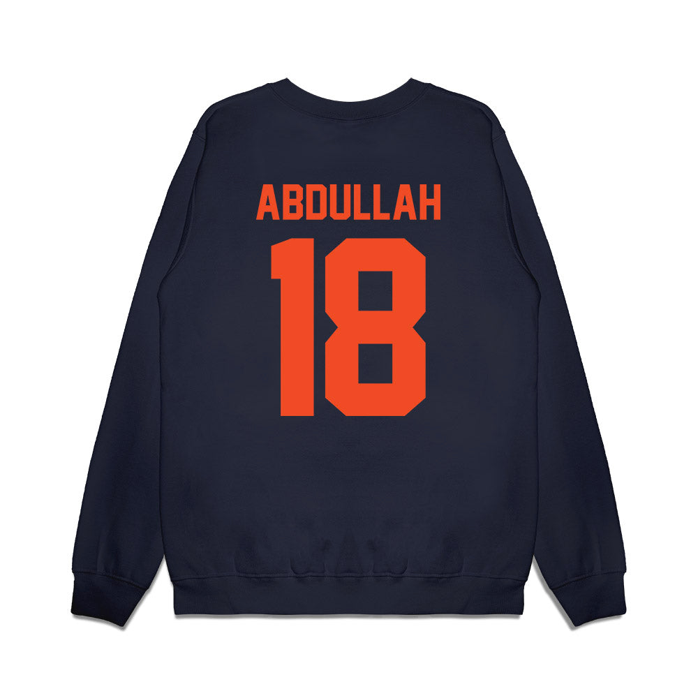 Virginia - NCAA Football : Josiah Abdullah - Vintage Helmet Premium Crewneck Sweatshirt-1