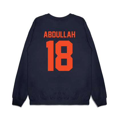 Virginia - NCAA Football : Josiah Abdullah - Vintage Helmet Premium Crewneck Sweatshirt-1