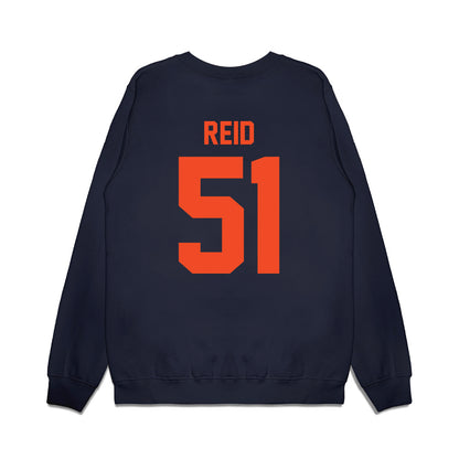 Virginia - NCAA Football : Grayson Reid - Vintage Helmet Premium Crewneck Sweatshirt-1
