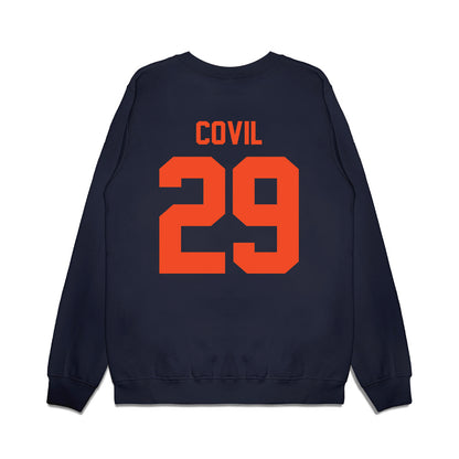 Virginia - NCAA Football : Jayden Covil - Vintage Helmet Premium Crewneck Sweatshirt-1