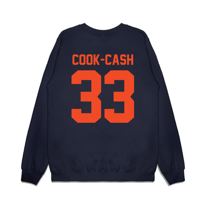 Virginia - NCAA Football : Cayden Cook-Cash - Vintage Helmet Premium Crewneck Sweatshirt-1