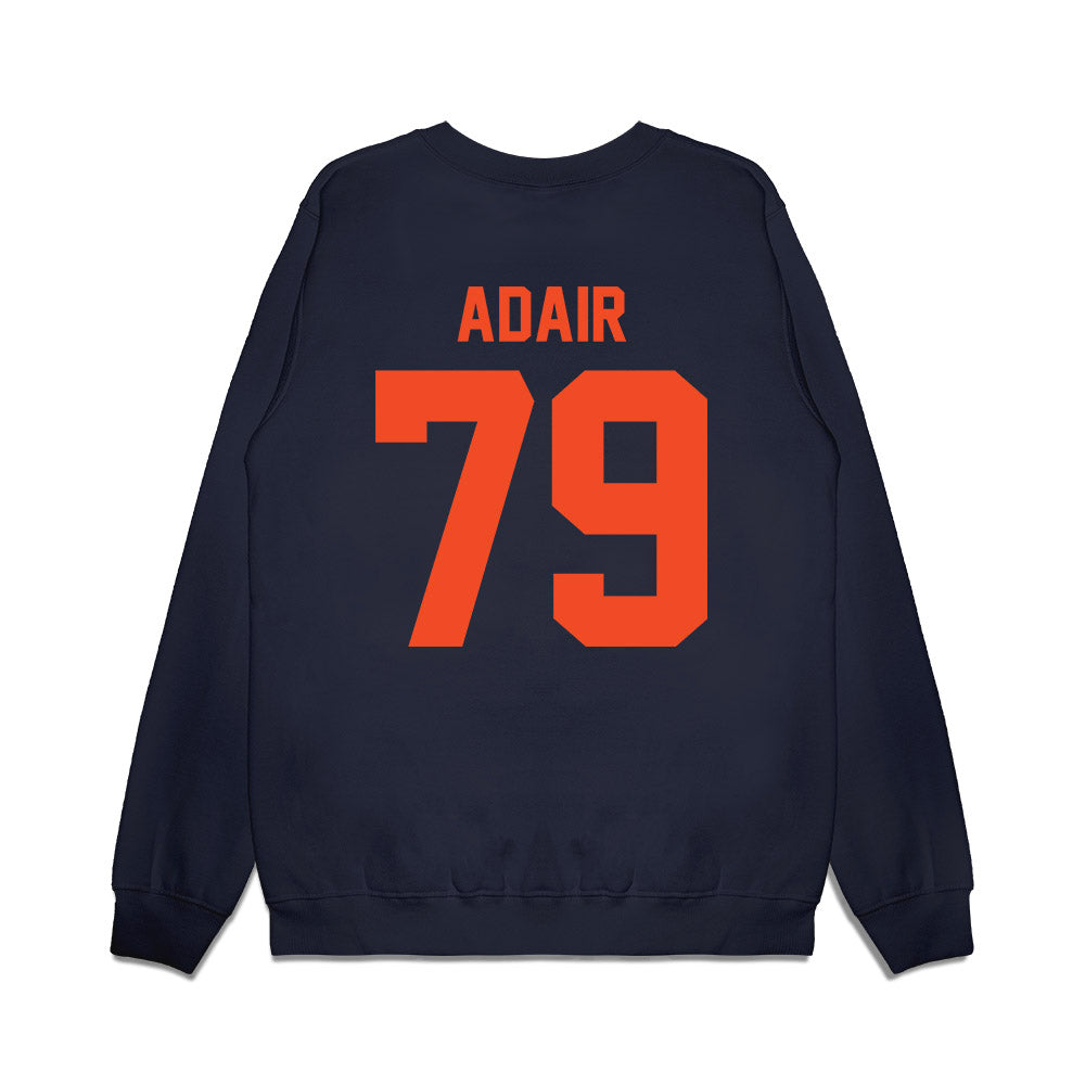 Virginia - NCAA Football : Jon Adair - Vintage Helmet Premium Crewneck Sweatshirt-1