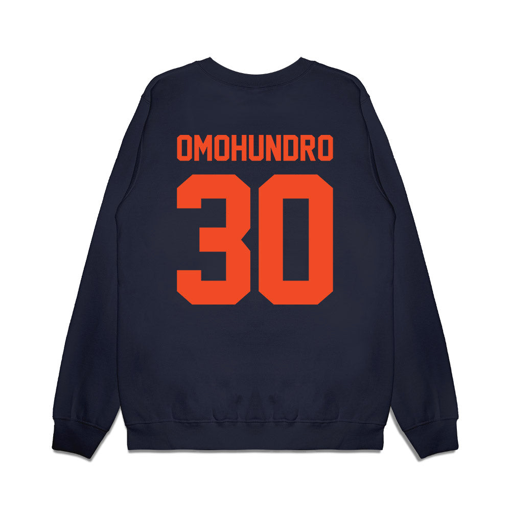 Virginia - NCAA Football : Henry Omohundro - Vintage Helmet Premium Crewneck Sweatshirt-1
