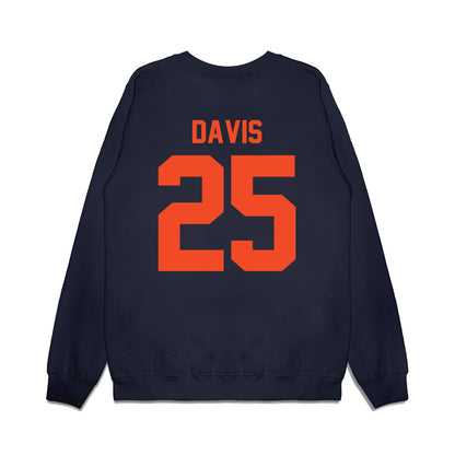 Virginia - NCAA Football : Xay Davis - Vintage Helmet Premium Crewneck Sweatshirt-1
