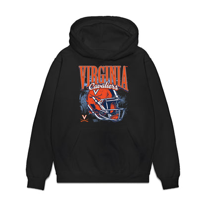 Virginia - NCAA Football : Dakota Twitty - Vintage Helmet Premium Hooded Sweatshirt-0