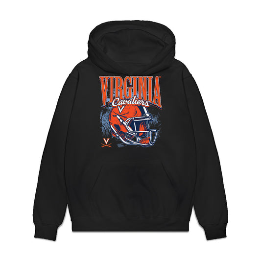 Virginia - NCAA Football : Jalen McNair - Vintage Helmet Premium Hooded Sweatshirt-0