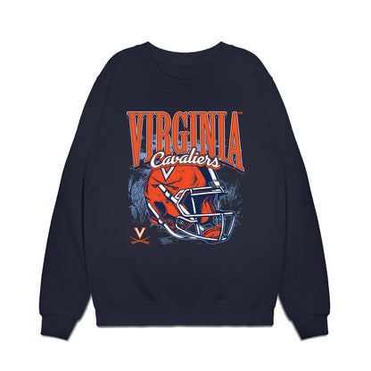 Virginia - NCAA Football : Jermarian Jackson - Vintage Helmet Premium Crewneck Sweatshirt-0