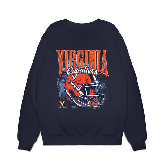 Virginia - NCAA Football : Chris Spence - Vintage Helmet Premium Crewneck Sweatshirt-0
