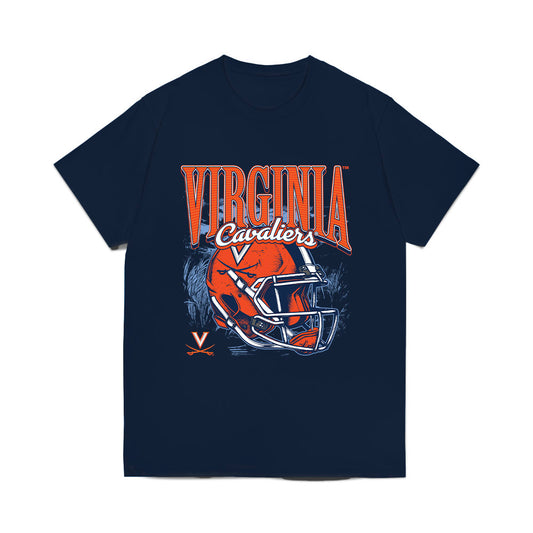 Virginia - NCAA Football : Justin Townsend - Vintage Helmet Comfort Colors T-Shirt-0