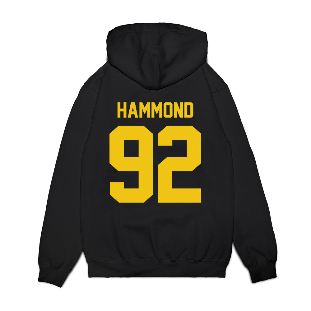 Michigan - NCAA Football : Ted Hammond - Vintage Helmet Premium Hooded Sweatshirt-1