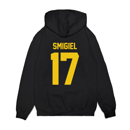 Michigan - NCAA Football : Brady Smigiel - Vintage Helmet Premium Hooded Sweatshirt-1