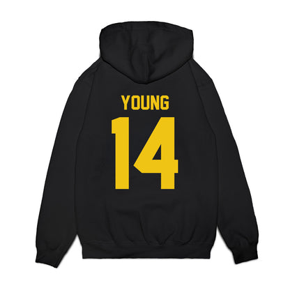 Michigan - NCAA Football : Jordan Young - Vintage Helmet Premium Hooded Sweatshirt-1