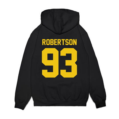 Michigan - NCAA Football : Hunter Robertson - Vintage Helmet Premium Hooded Sweatshirt-1