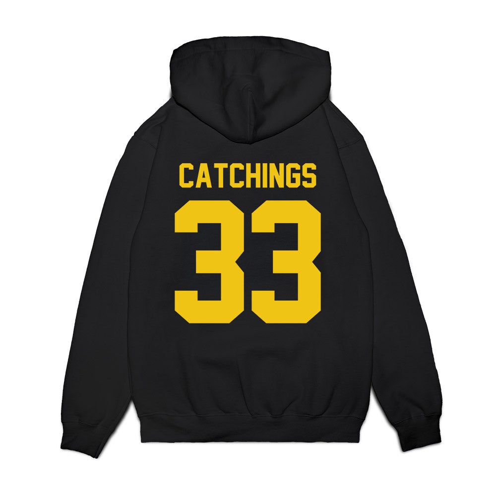Michigan - NCAA Football : Kaden Catchings - Vintage Helmet Premium Hooded Sweatshirt-1