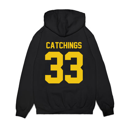 Michigan - NCAA Football : Kaden Catchings - Vintage Helmet Premium Hooded Sweatshirt-1