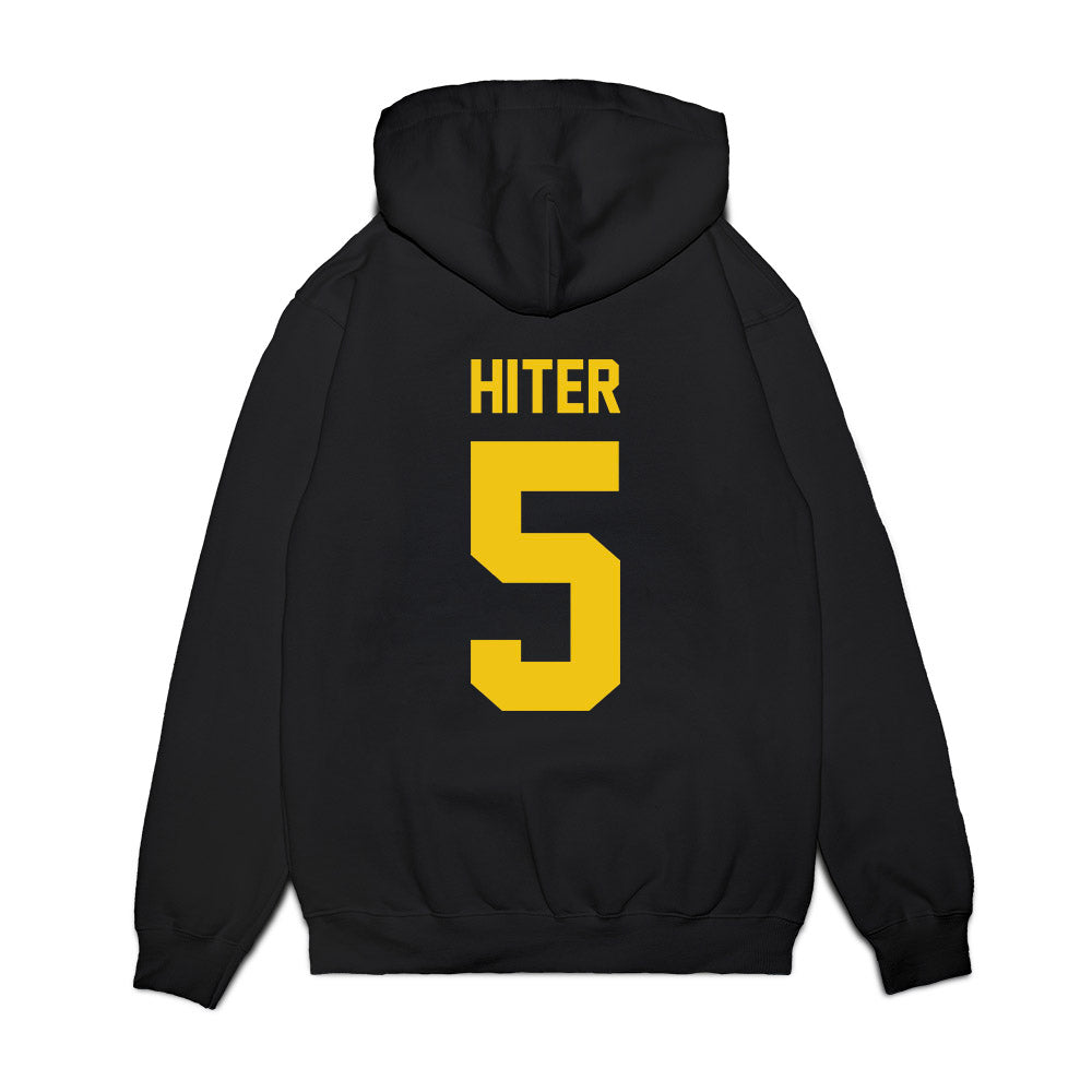 Michigan - NCAA Football : Savion Hiter - Vintage Helmet Premium Hooded Sweatshirt-1