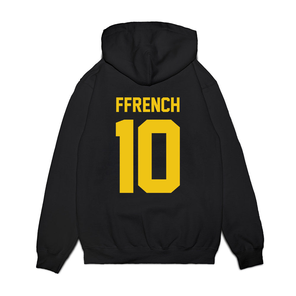 Michigan - NCAA Football : Jaime Ffrench - Vintage Helmet Premium Hooded Sweatshirt-1