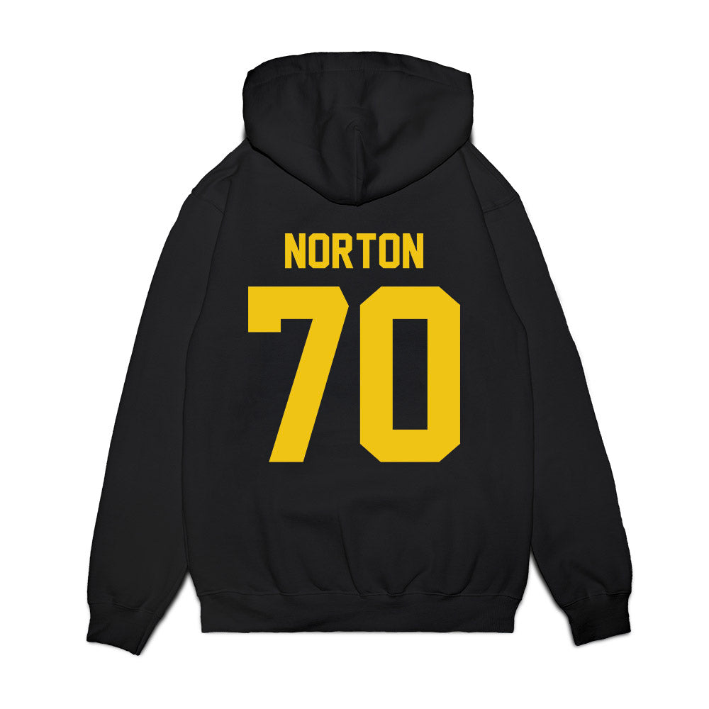 Michigan - NCAA Football : Brady Norton - Vintage Helmet Premium Hooded Sweatshirt-1