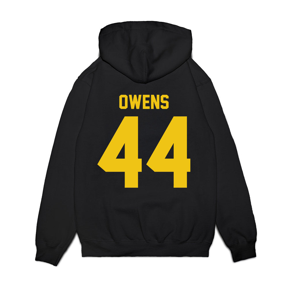 Michigan - NCAA Football : Eli Owens - Vintage Helmet Premium Hooded Sweatshirt-1