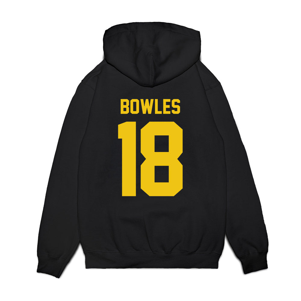 Michigan - NCAA Football : Troy Bowles - Vintage Helmet Premium Hooded Sweatshirt-1
